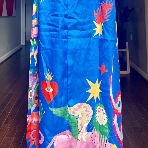 Blue spaghetti straps Dress - Picture 6 of 7